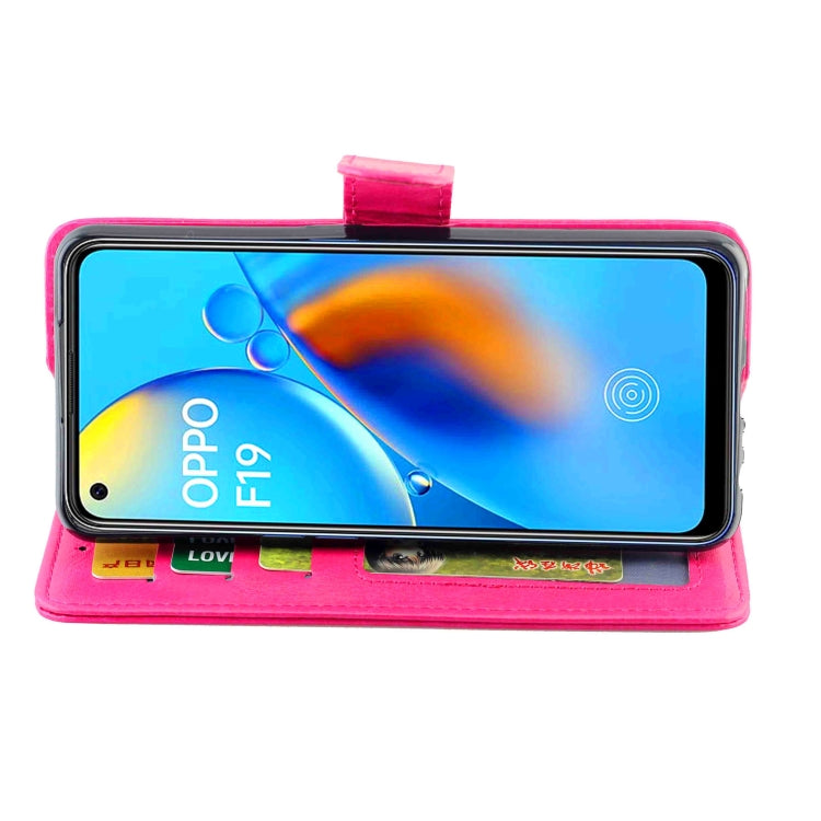 For OPPO F19/A74(4G) Crazy Horse Texture Leather Horizontal Flip Protective Case with Holder & Card Slots & Wallet & Photo Frame