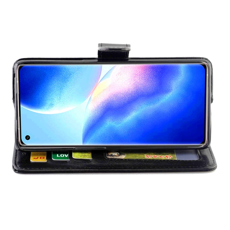 For OPPO Find X3 Neo/Reno5 Pro+ Crazy Horse Texture Leather Horizontal Flip Protective Case with Holder & Card Slots & Wallet & Photo Frame