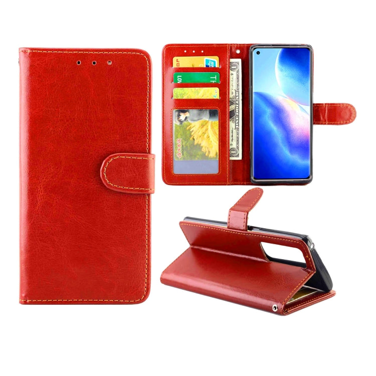 For OPPO Find X3 Neo/Reno5 Pro+ Crazy Horse Texture Leather Horizontal Flip Protective Case with Holder & Card Slots & Wallet & Photo Frame