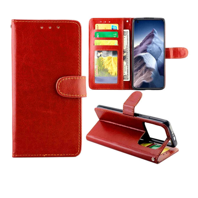 For Xiaomi Mi 11 Ultra Crazy Horse Texture Leather Horizontal Flip Protective Case with Holder & Card Slots & Wallet & Photo Frame