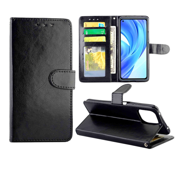For Xiaomi Mi 11 Lite (4G/5G) Crazy Horse Texture Leather Horizontal Flip Protective Case with Holder & Card Slots & Wallet & Photo Frame