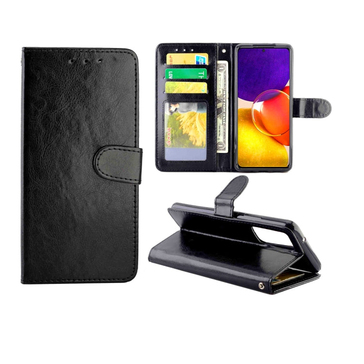 For Samsung Galaxy Quantum 2 Crazy Horse Texture Leather Horizontal Flip Protective Case with Holder & Card Slots & Wallet & Photo Frame