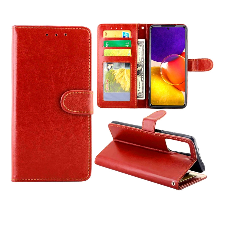 For Samsung Galaxy Quantum 2 Crazy Horse Texture Leather Horizontal Flip Protective Case with Holder & Card Slots & Wallet & Photo Frame