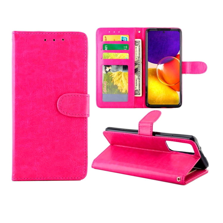 For Samsung Galaxy Quantum 2 Crazy Horse Texture Leather Horizontal Flip Protective Case with Holder & Card Slots & Wallet & Photo Frame