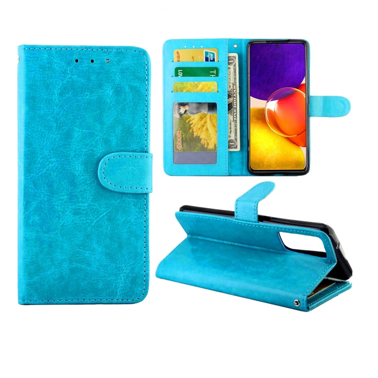 For Samsung Galaxy Quantum 2 Crazy Horse Texture Leather Horizontal Flip Protective Case with Holder & Card Slots & Wallet & Photo Frame