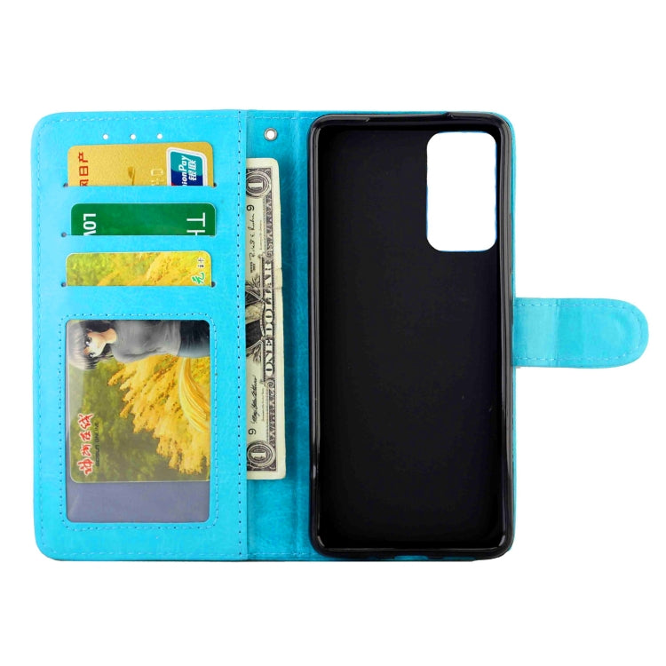 For Samsung Galaxy Quantum 2 Crazy Horse Texture Leather Horizontal Flip Protective Case with Holder & Card Slots & Wallet & Photo Frame