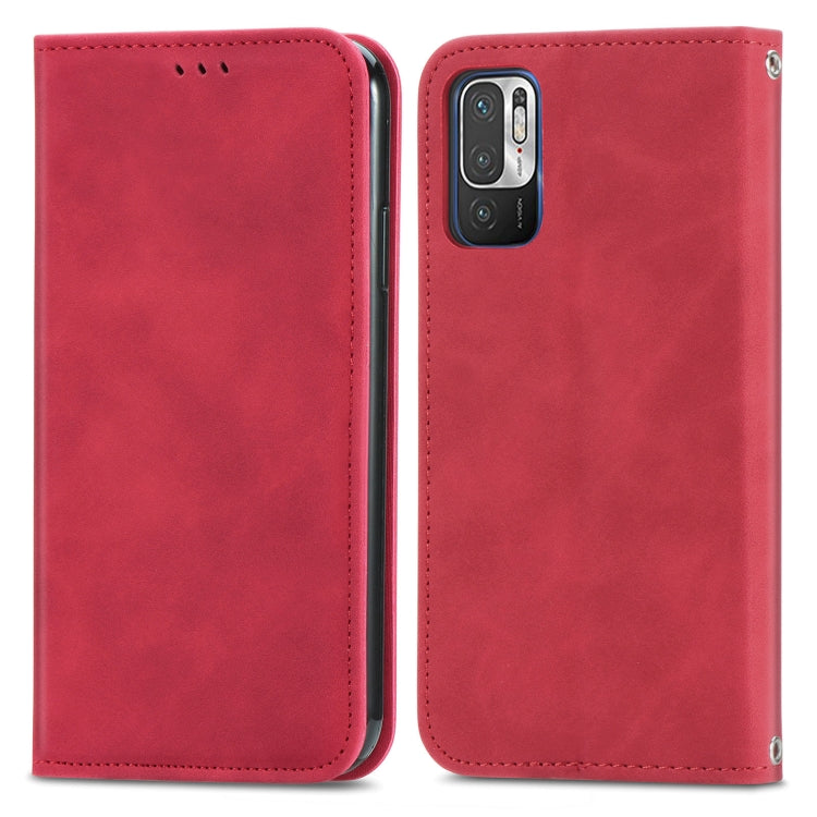 For Xiaomi Redmi Note 10 JE Retro Skin Feel Business Magnetic Horizontal Flip Leather Case with Holder & Card Slots & Wallet & Photo Frame