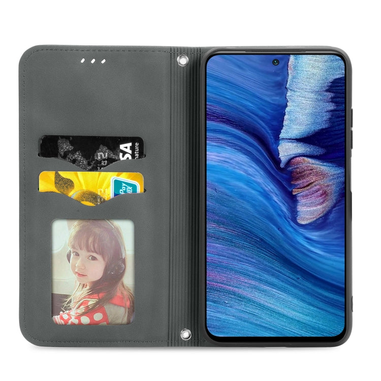 For Xiaomi Redmi Note 10 JE Retro Skin Feel Business Magnetic Horizontal Flip Leather Case with Holder & Card Slots & Wallet & Photo Frame