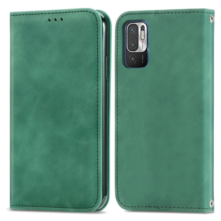 For Xiaomi Redmi Note 10 JE Retro Skin Feel Business Magnetic Horizontal Flip Leather Case with Holder & Card Slots & Wallet & Photo Frame