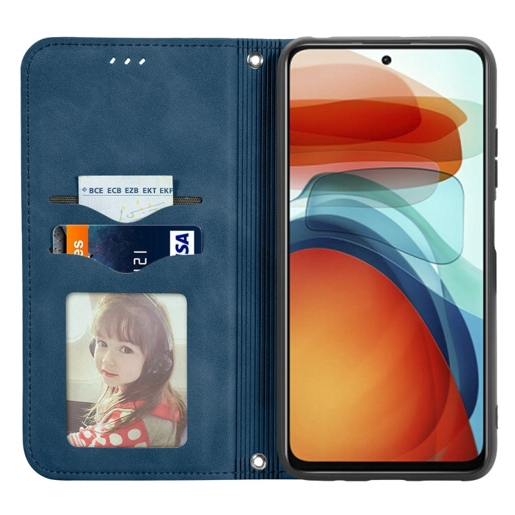 For Xiaomi Redmi Note 10 Pro 5G Retro Skin Feel Business Magnetic Horizontal Flip Leather Case with Holder & Card Slots & Wallet & Photo Frame
