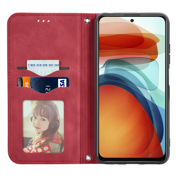 For Xiaomi Redmi Note 10 Pro 5G Retro Skin Feel Business Magnetic Horizontal Flip Leather Case with Holder & Card Slots & Wallet & Photo Frame