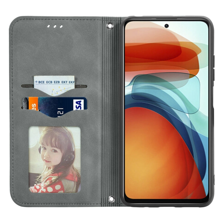 For Xiaomi Redmi Note 10 Pro 5G Retro Skin Feel Business Magnetic Horizontal Flip Leather Case with Holder & Card Slots & Wallet & Photo Frame