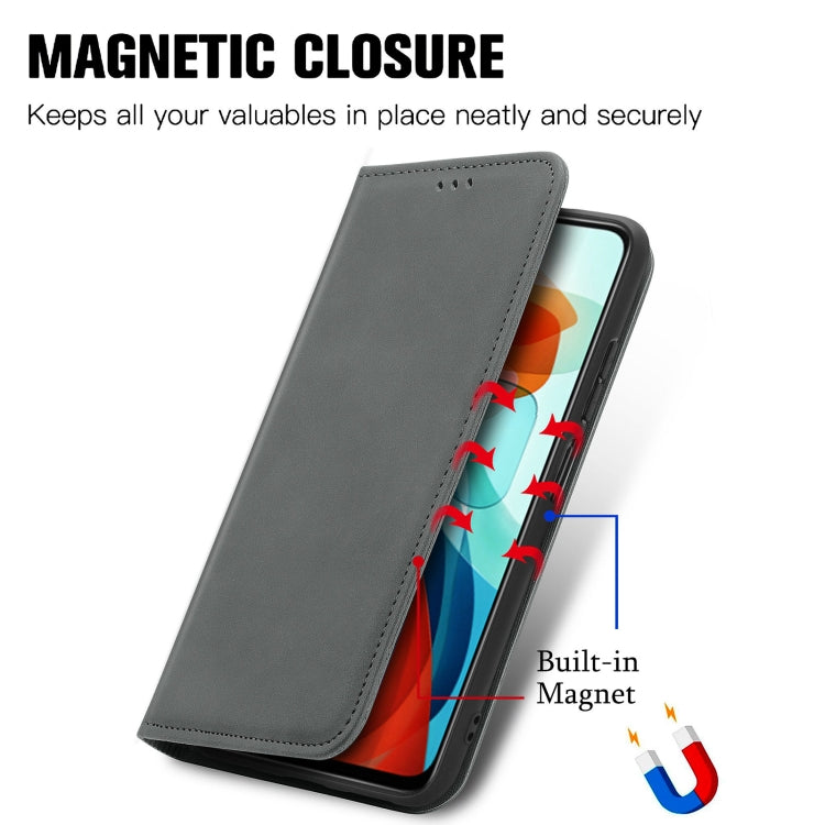 For Xiaomi Redmi Note 10 Pro 5G Retro Skin Feel Business Magnetic Horizontal Flip Leather Case with Holder & Card Slots & Wallet & Photo Frame