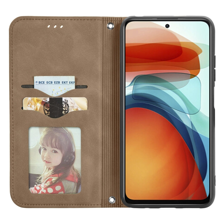 For Xiaomi Redmi Note 10 Pro 5G Retro Skin Feel Business Magnetic Horizontal Flip Leather Case with Holder & Card Slots & Wallet & Photo Frame