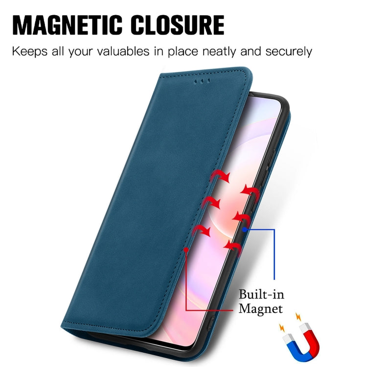 For Honor 50 SE Retro Skin Feel Business Magnetic Horizontal Flip Leather Case with Holder & Card Slots & Wallet & Photo Frame