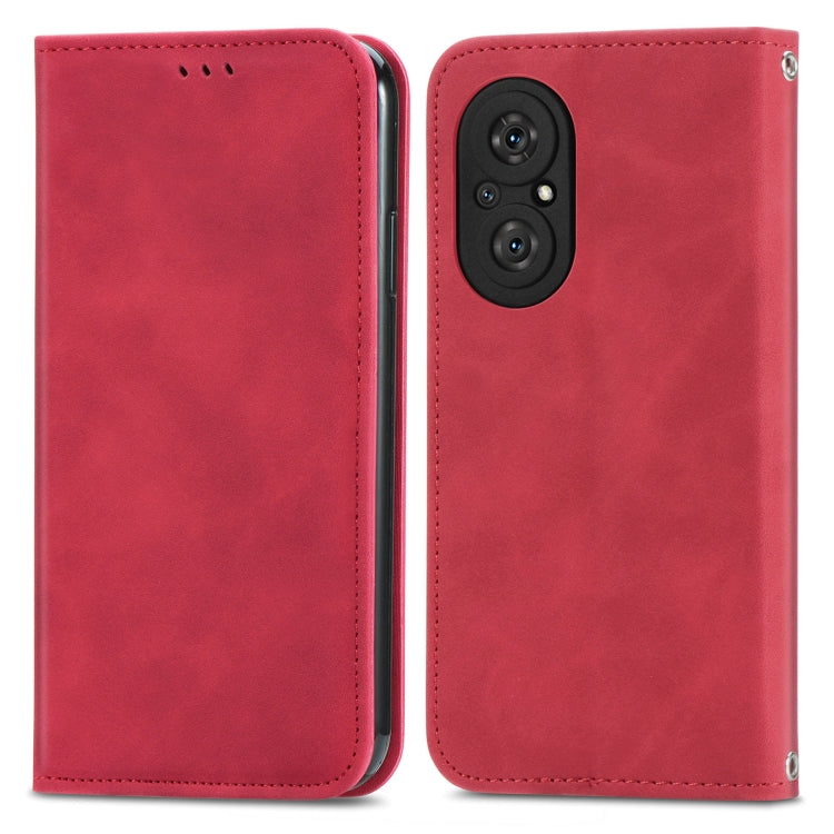 For Honor 50 SE Retro Skin Feel Business Magnetic Horizontal Flip Leather Case with Holder & Card Slots & Wallet & Photo Frame