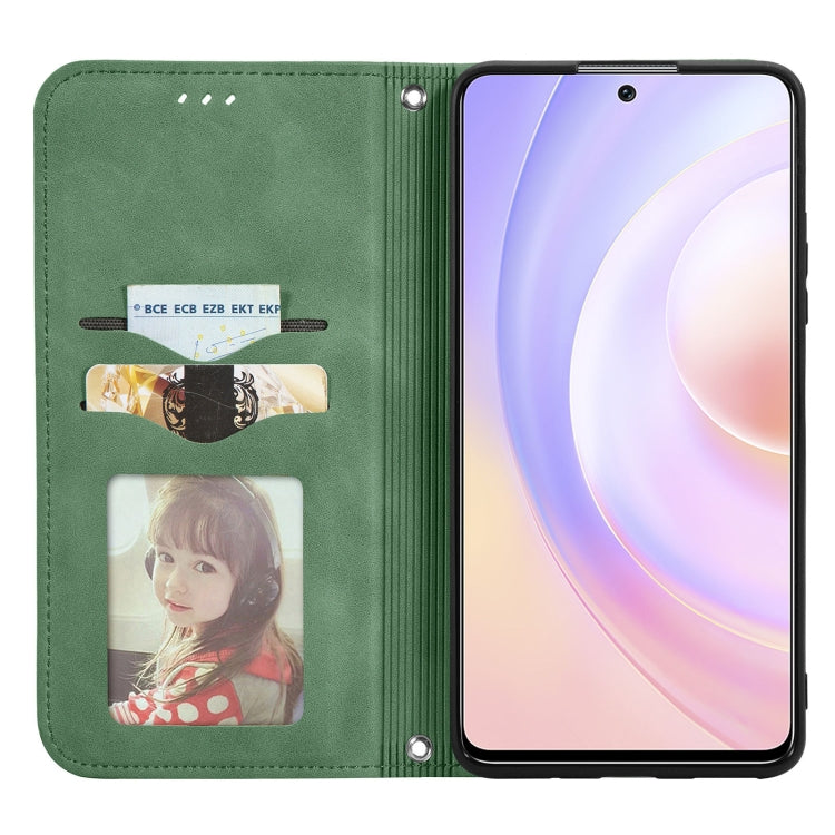 For Honor 50 SE Retro Skin Feel Business Magnetic Horizontal Flip Leather Case with Holder & Card Slots & Wallet & Photo Frame
