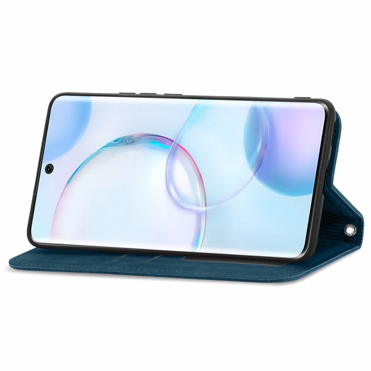 For Honor 50 Retro Skin Feel Business Magnetic Horizontal Flip Leather Case with Holder & Card Slots & Wallet & Photo Frame