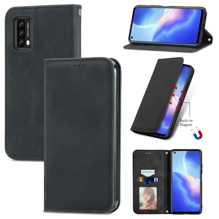 For Blackview A90 Retro Skin Feel Business Magnetic Horizontal Flip Leather Case with Holder & Card Slots & Wallet & Photo Frame