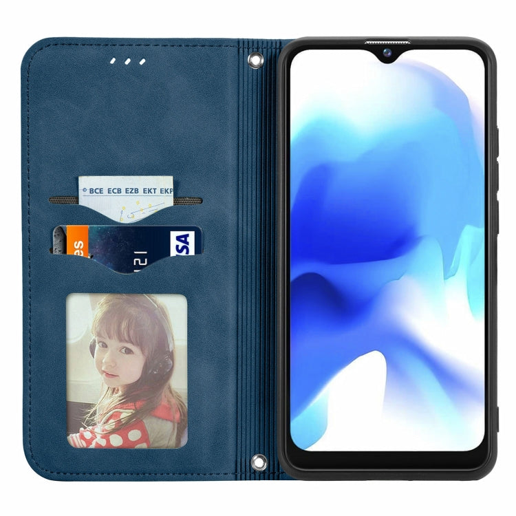 For Blackview A80 / A80s Retro Skin Feel Business Magnetic Horizontal Flip Leather Case with Holder & Card Slots & Wallet & Photo Frame