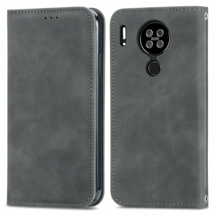 For Blackview A80 / A80s Retro Skin Feel Business Magnetic Horizontal Flip Leather Case with Holder & Card Slots & Wallet & Photo Frame