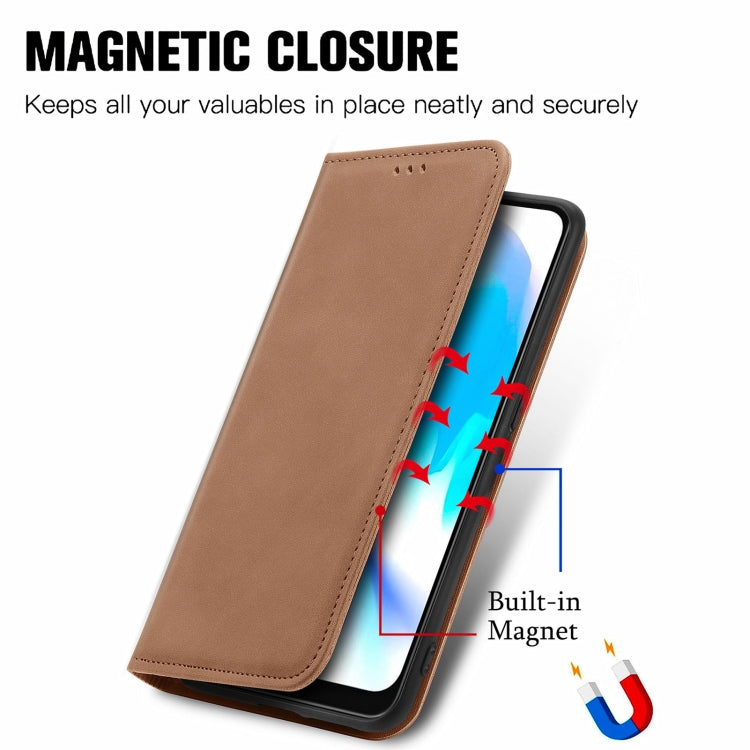 For Blackview A80 / A80s Retro Skin Feel Business Magnetic Horizontal Flip Leather Case with Holder & Card Slots & Wallet & Photo Frame