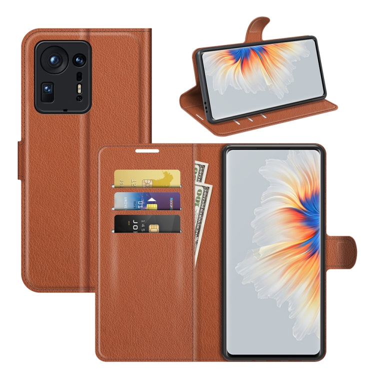 For Xiaomi Mix 4 Litchi Texture Horizontal Flip Protective Case with Holder & Card Slots & Wallet