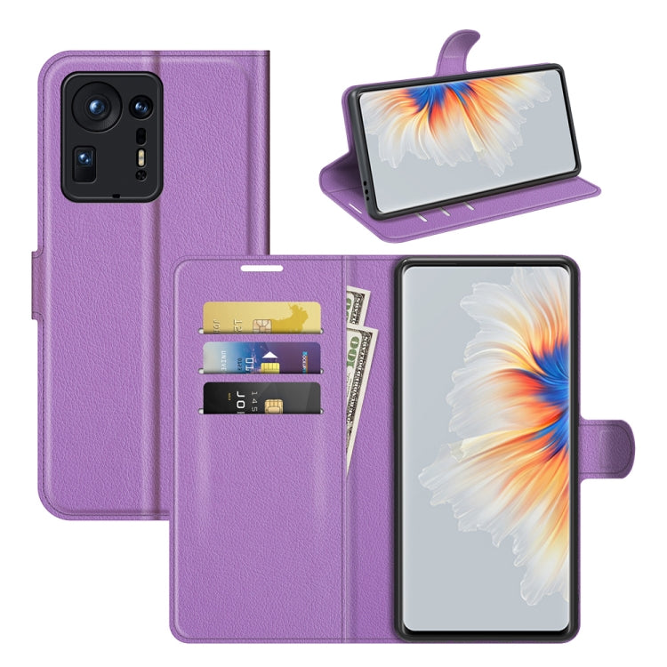 For Xiaomi Mix 4 Litchi Texture Horizontal Flip Protective Case with Holder & Card Slots & Wallet