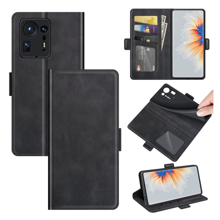 For Xiaomi Mix 4 Dual-side Magnetic Buckle Horizontal Flip Leather Case with Holder & Card Slots & Wallet