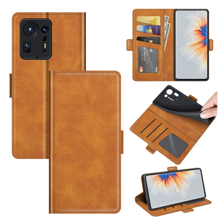 For Xiaomi Mix 4 Dual-side Magnetic Buckle Horizontal Flip Leather Case with Holder & Card Slots & Wallet