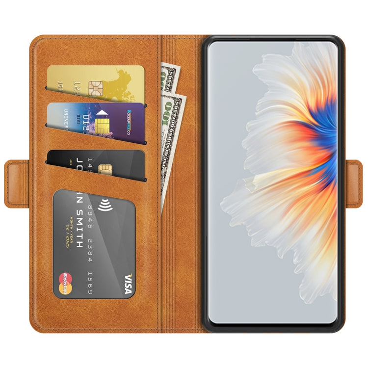 For Xiaomi Mix 4 Dual-side Magnetic Buckle Horizontal Flip Leather Case with Holder & Card Slots & Wallet