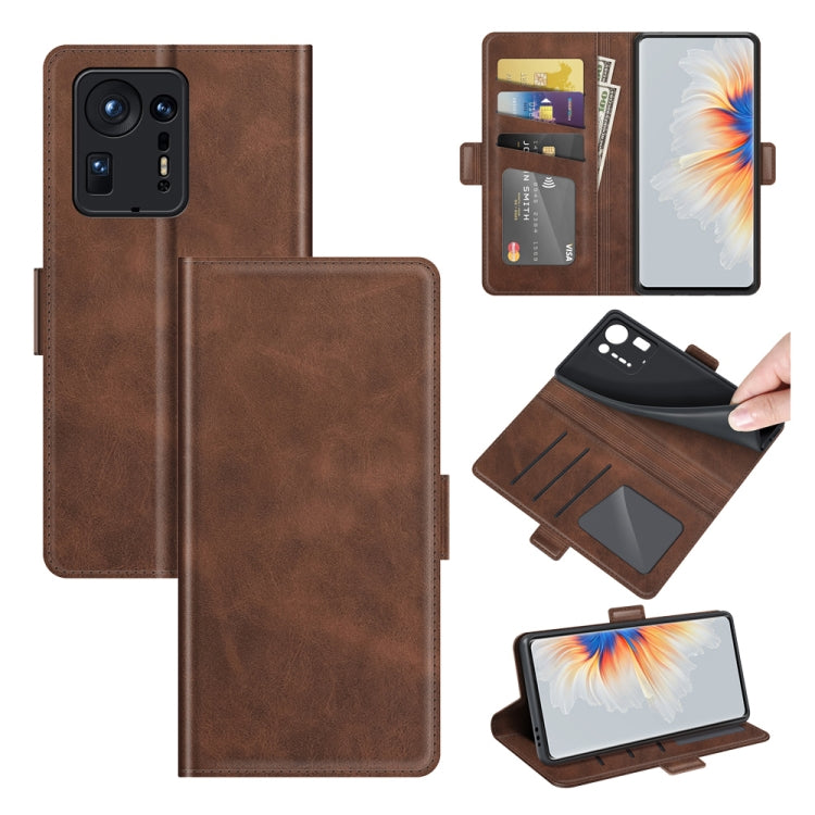 For Xiaomi Mix 4 Dual-side Magnetic Buckle Horizontal Flip Leather Case with Holder & Card Slots & Wallet