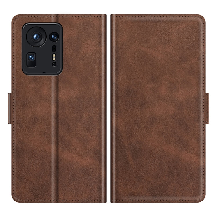 For Xiaomi Mix 4 Dual-side Magnetic Buckle Horizontal Flip Leather Case with Holder & Card Slots & Wallet