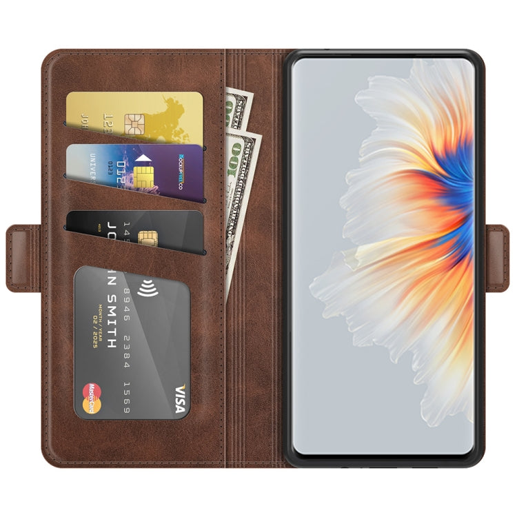 For Xiaomi Mix 4 Dual-side Magnetic Buckle Horizontal Flip Leather Case with Holder & Card Slots & Wallet