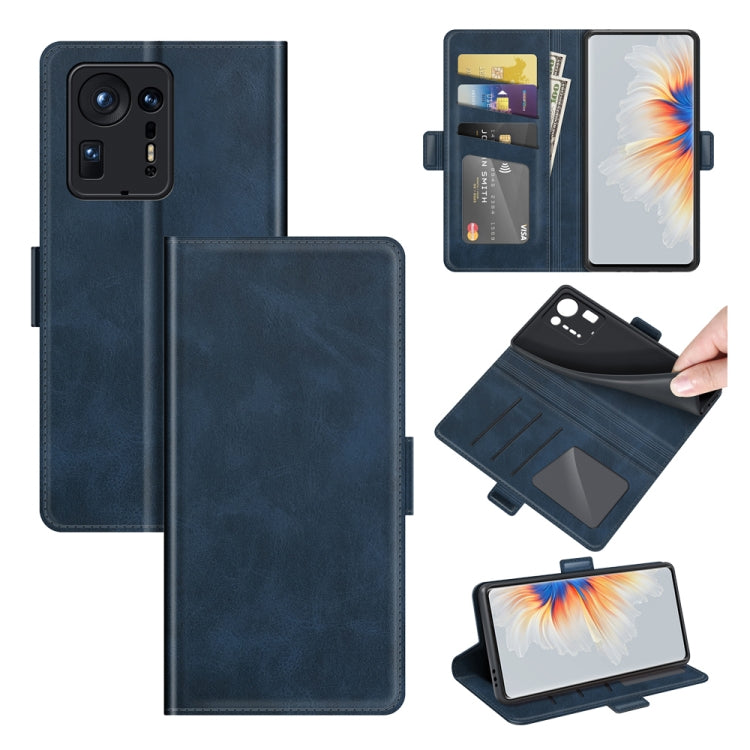 For Xiaomi Mix 4 Dual-side Magnetic Buckle Horizontal Flip Leather Case with Holder & Card Slots & Wallet