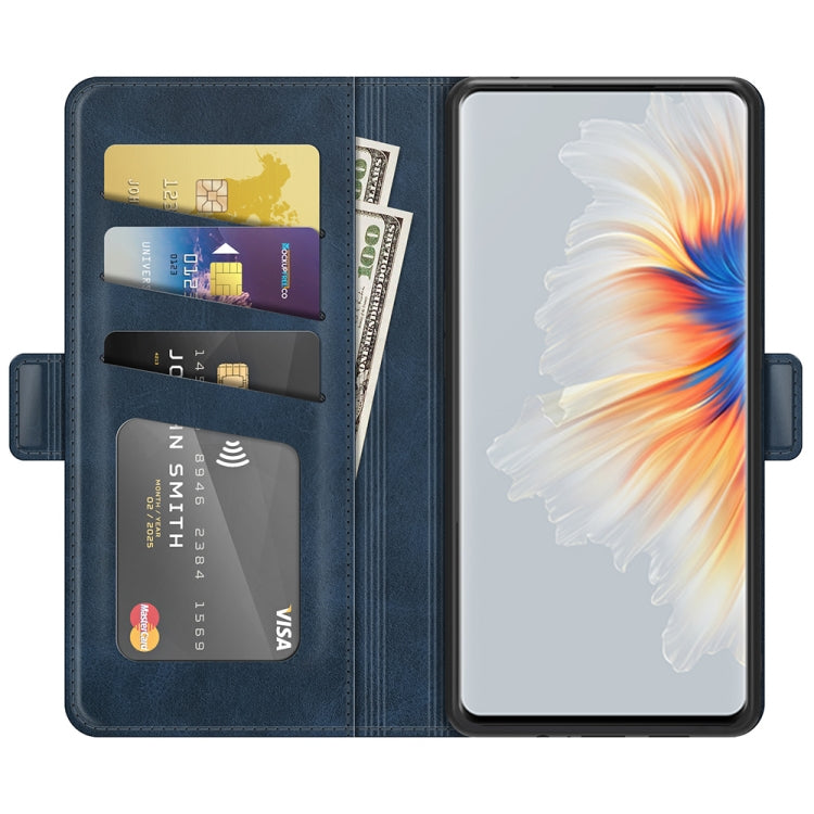 For Xiaomi Mix 4 Dual-side Magnetic Buckle Horizontal Flip Leather Case with Holder & Card Slots & Wallet