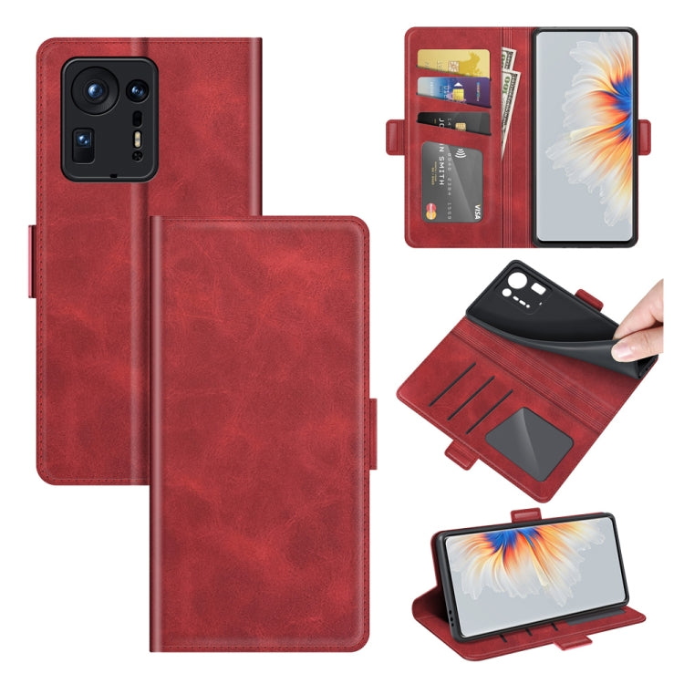 For Xiaomi Mix 4 Dual-side Magnetic Buckle Horizontal Flip Leather Case with Holder & Card Slots & Wallet