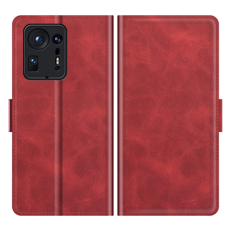 For Xiaomi Mix 4 Dual-side Magnetic Buckle Horizontal Flip Leather Case with Holder & Card Slots & Wallet