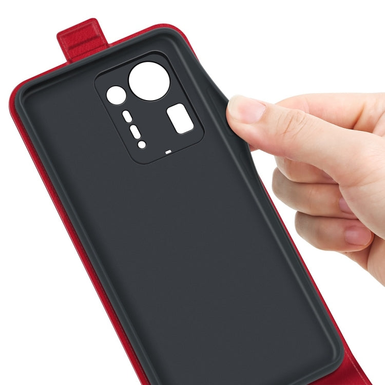 For Xiaomi Mix 4 R64 Texture Single Vertical Flip Leather Protective Case with Card Slots & Photo Frame