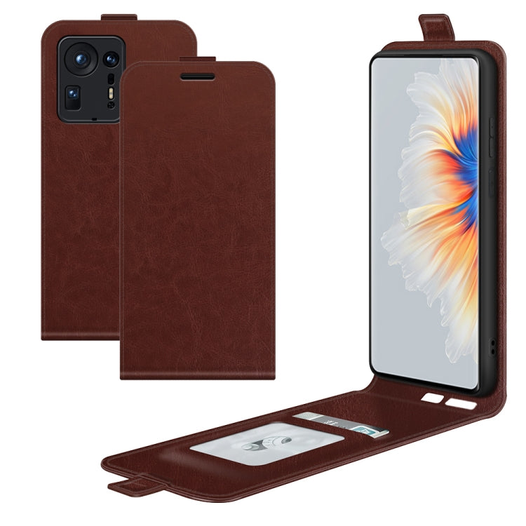 For Xiaomi Mix 4 R64 Texture Single Vertical Flip Leather Protective Case with Card Slots & Photo Frame