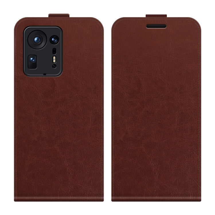 For Xiaomi Mix 4 R64 Texture Single Vertical Flip Leather Protective Case with Card Slots & Photo Frame