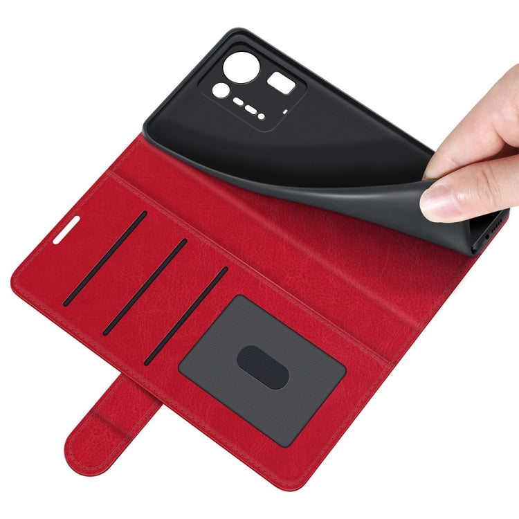 For Xiaomi Mix 4 R64 Texture Single Horizontal Flip Protective Case with Holder & Card Slots & Wallet& Photo Frame