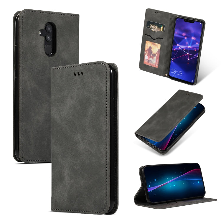 Retro Skin Feel Business Magnetic Horizontal Flip Leather Case for Huawei Mate20 Lite