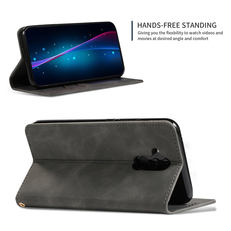 Retro Skin Feel Business Magnetic Horizontal Flip Leather Case for Huawei Mate20 Lite