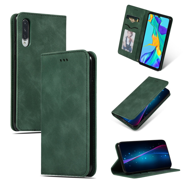 Retro Skin Feel Business Magnetic Horizontal Flip Leather Case for Huawei P30