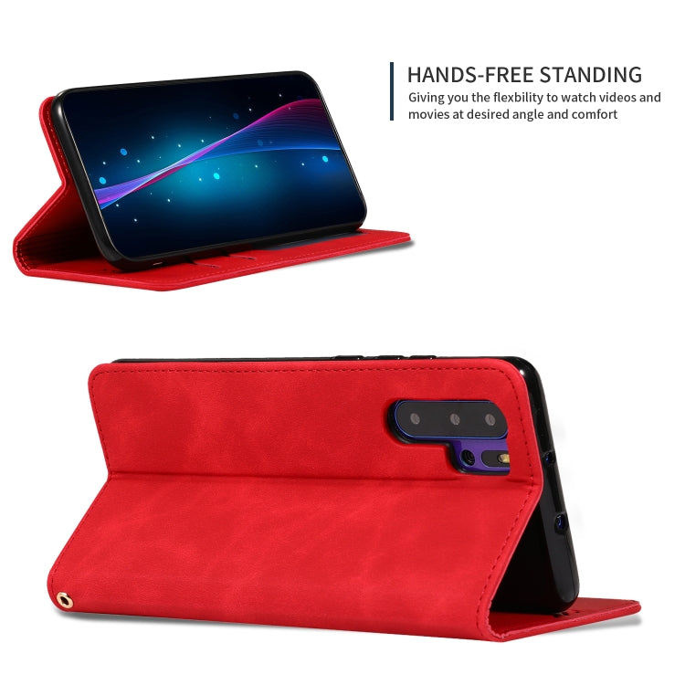 Retro Skin Feel Business Magnetic Horizontal Flip Leather Case for Huawei P30 Pro