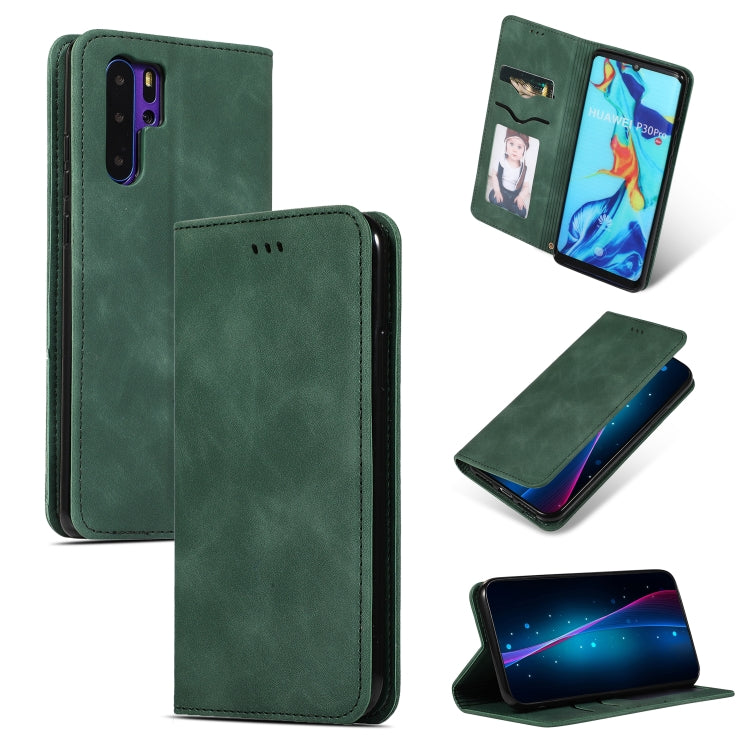 Retro Skin Feel Business Magnetic Horizontal Flip Leather Case for Huawei P30 Pro