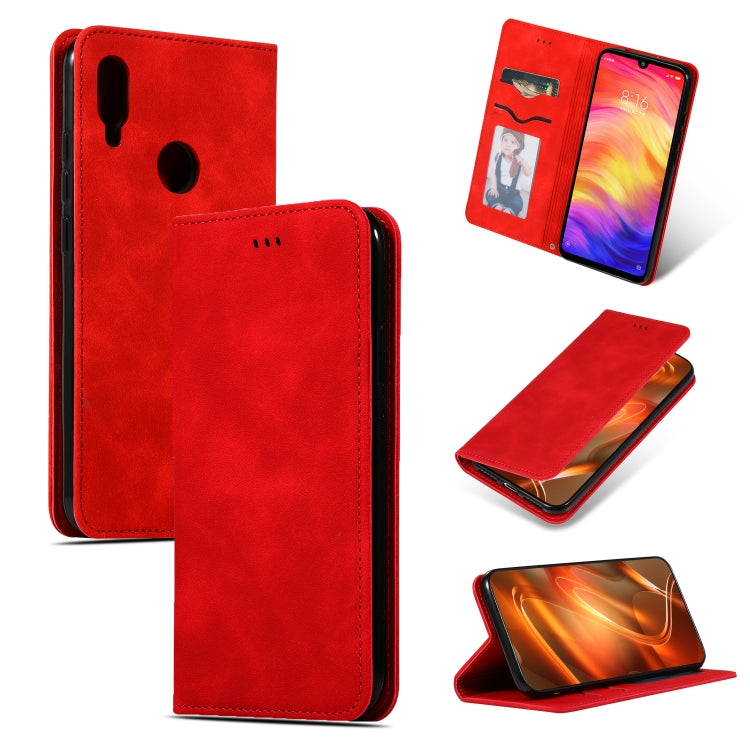 Retro Skin Feel Business Magnetic Horizontal Flip Leather Case for Redmi Note7 & Redmi Note7 Pro