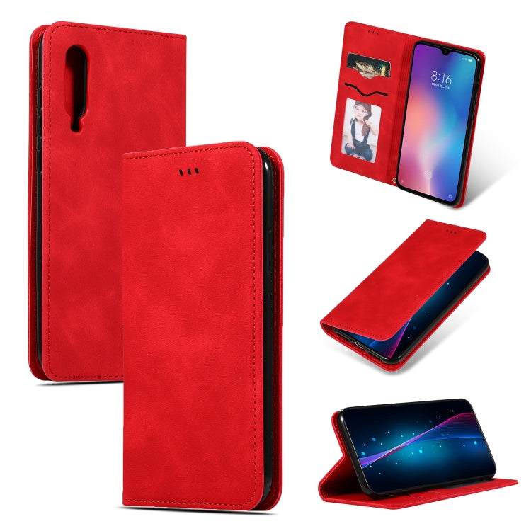 Retro Skin Feel Business Magnetic Horizontal Flip Leather Case for Xiaomi 9