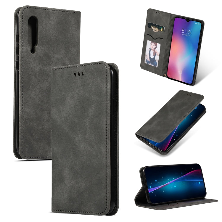 Retro Skin Feel Business Magnetic Horizontal Flip Leather Case for Xiaomi 9